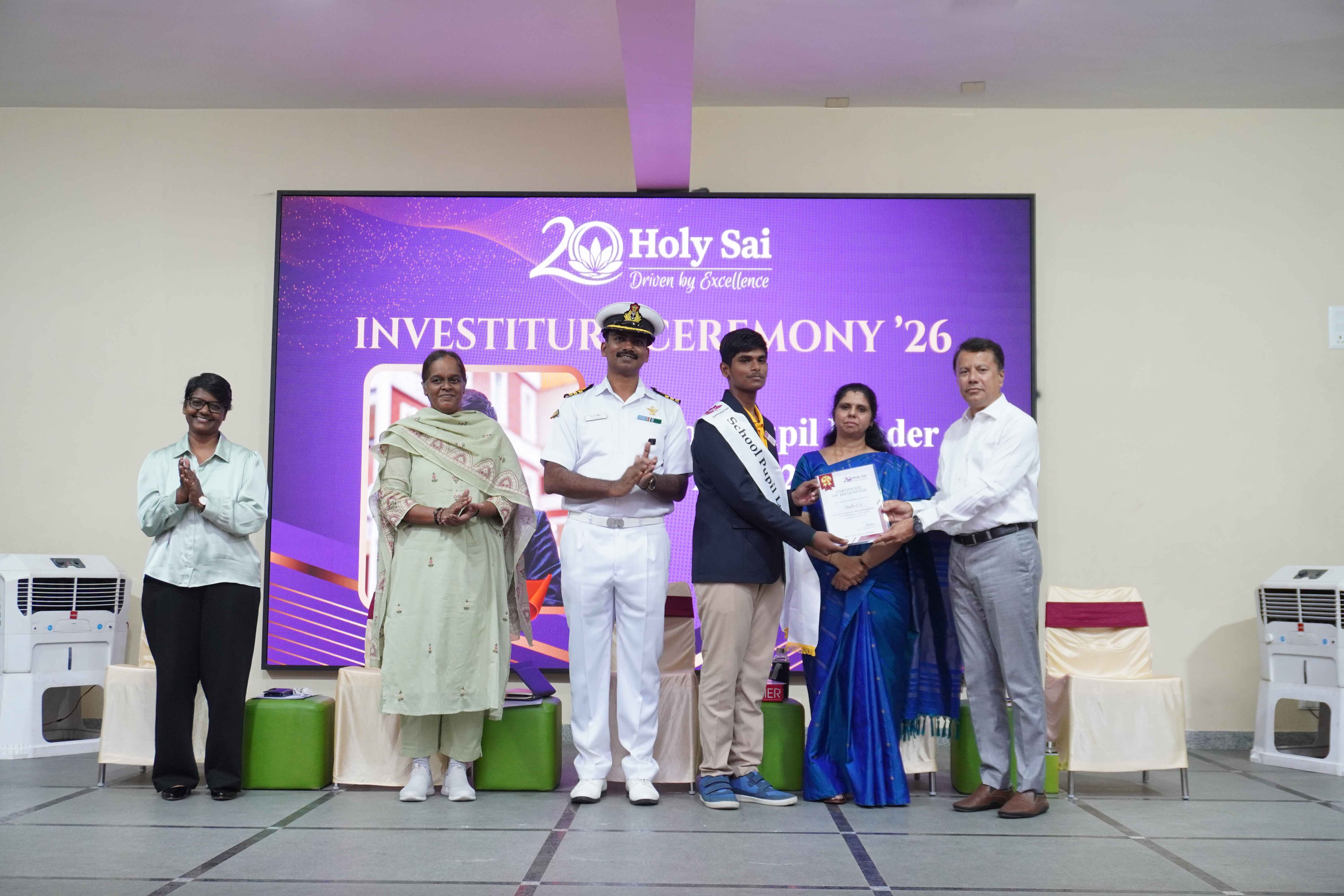 Investiture Ceremony'26 @ Holy Sai International School
